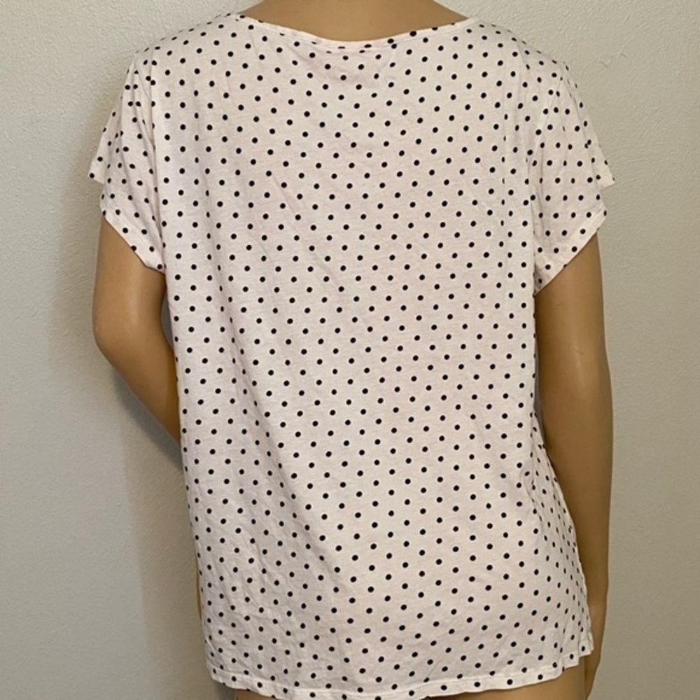 Elle polka dot stretch top size 1X - Picture 3 of 8